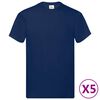 vidaXL Shirt 5 pcs Blue 5XL Cotton