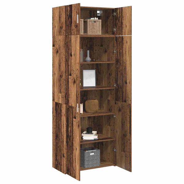 vidaXL Storage Cabinet 3 pcs Old Wood