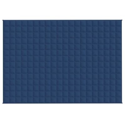 vidaXL Weighted Blanket Blue 135x200 cm Single 6 kg Fabric