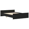 vidaXL Bed Frame without Mattress Black 140x200 cm
