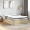 vidaXL Bed Frame without Mattress Sonoma Oak 120x190 cm Small Double