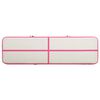 vidaXL Inflatable Gymnastics Mat with Pump 600x100x15 cm PVC Pink