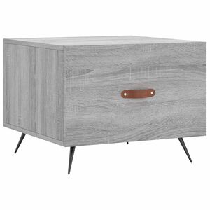vidaXL Coffee Table Grey Sonoma 50x50x40 cm Engineered Wood