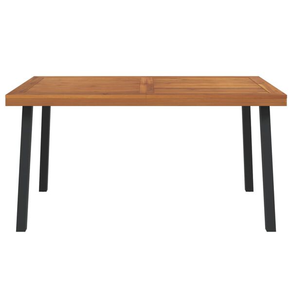vidaXL Garden Table 150x90x75 cm Solid Wood Acacia