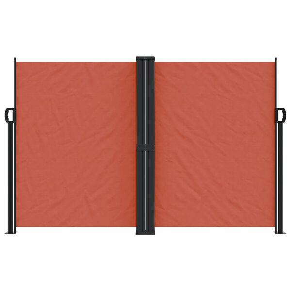 vidaXL Retractable Side Awning Terracotta 160x1200 cm