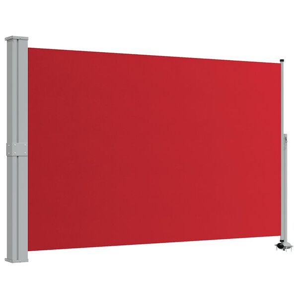 vidaXL Patio Retractable Side Awning 160x300 cm Red