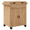 vidaXL Kitchen Trolley OTTA 59x45x80 cm Solid Wood Pine