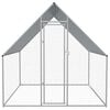 vidaXL Outdoor Chicken Cage 2x2x1.92 m Galvanised Steel