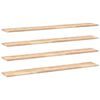 vidaXL Floating Shelves 4 pcs 120x20x2 cm Untreated Solid Wood Acacia