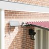 vidaXL Retractable Awning Manual Red and white 600 x 300 cm Fabric