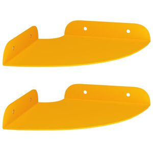 vidaXL Floating Shelf with Shelf 2 pcs Mustard Yellow 15 x 15 x 2 cm