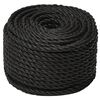 vidaXL Work Rope Black 12 mm 500 m Polypropylene
