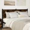 vidaXL Headboard Smoked Oak 150 cm Engineered Wood and Steel