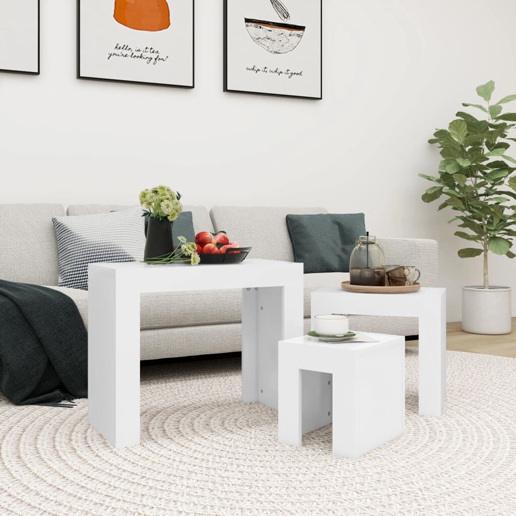 Plain white deals coffee table