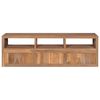 vidaXL TV Cabinet Solid Teak Wood with Natural Finish 120x30x40 cm