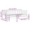 vidaXL Daybed with Drawers without Mattress 90x190 cm Single Solid Wood