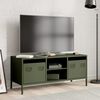 vidaXL TV Cabinet Olive Green 101.5x39x43.5 cm Cold-rolled Steel