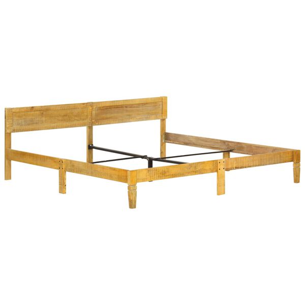 vidaXL Bed Frame without Mattress Solid Mango Wood 200 cm