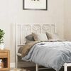 vidaXL Metal Replace Headboard White 90 cm