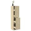 vidaXL Apothecary Cabinet Sonoma Oak 40x41x174,5 cm Engineered Wood