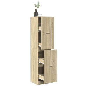 vidaXL Apothecary Cabinet Sonoma Oak 40x41x174,5 cm Engineered Wood
