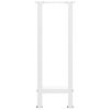 vidaXL Console Table Legs White 2 pcs 28x(72-73) cm Steel