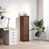 vidaXL Highboard Brown Oak 29.5x34x119.5 cm Engineered Wood