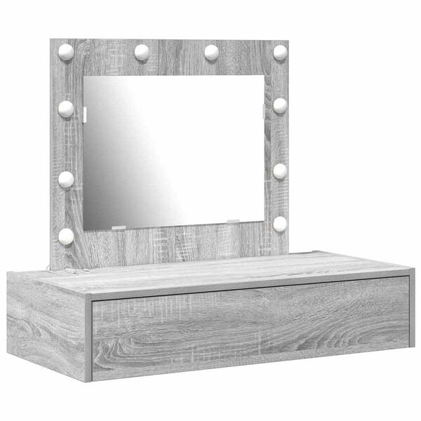vidaXL Dressing Table with Drawer Grey 83 x 40 x 70 cm Engineered Wood