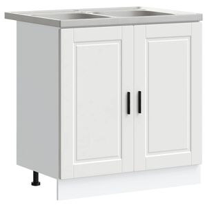 vidaXL Sink Base Cabinet Porto 2 pcs White 80 x 46 x 81.5 cm