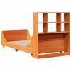 vidaXL Bookcase Bed without Mattress Wax Brown 100x200 cm Solid Wood