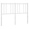 vidaXL Metal Replace Headboard White 120 cm