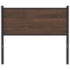 vidaXL Replace Headboard Brown Oak 100 cm Engineered Wood and Steel