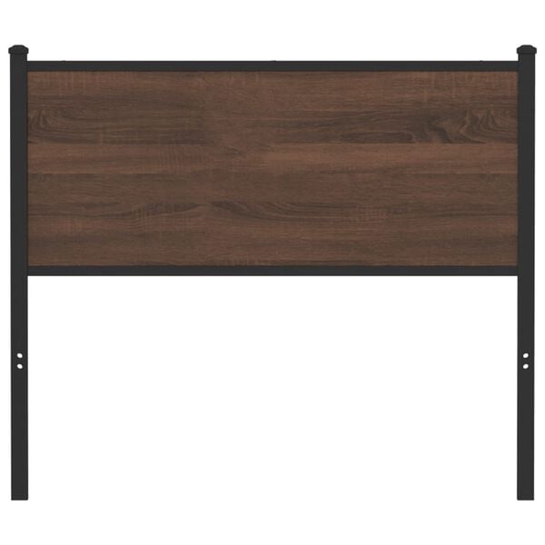 vidaXL Replace Headboard Brown Oak 100 cm Engineered Wood and Steel