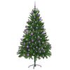 vidaXL Christmas Tree with 300 LEDs with Stand Green 210 cm PE