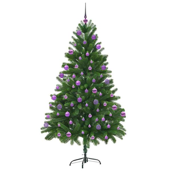 vidaXL Christmas Tree with 300 LEDs with Stand Green 210 cm PE