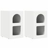 vidaXL Bedside Table 2 pcs White 29.5 x 33.5 x 50 cm Engineered Wood