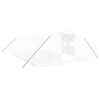 vidaXL Greenhouse with Steel Frame White 32 m² 8x4x2 m