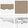 vidaXL Retractable Awning Manual Beige 250 x 200 cm Fabric
