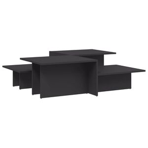 vidaXL Coffee Tables 2 pcs Grey Engineered Wood