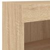 vidaXL 8 Piece TV Wall Units with LED Sonoma Oak Engineered Wood