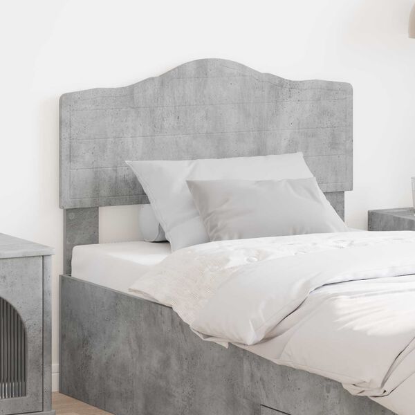 vidaXL Headboard Concrete Grey 100 cm Engineered wood