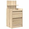 vidaXL Bedside Cabinets with 2 Drawers 2 pcs Sonoma Oak 38x34x80 cm