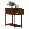 vidaXL Bedside Cabinet Brown Oak 30x60x60 cm Engineered Wood