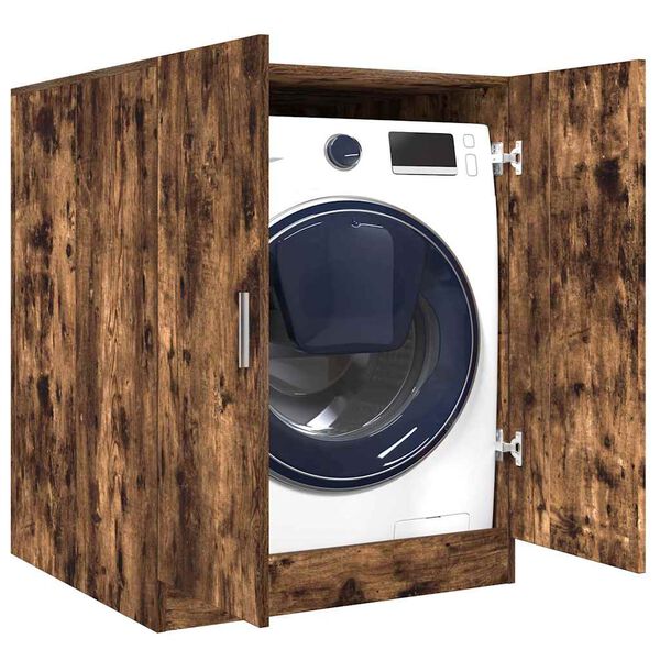 vidaXL Washing Machine Cabinet Smoked Oak 71x71.5x91.5cm