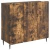 vidaXL Sideboard Smoked Oak 89 x 34.5 x 82 cm Engineered Wood