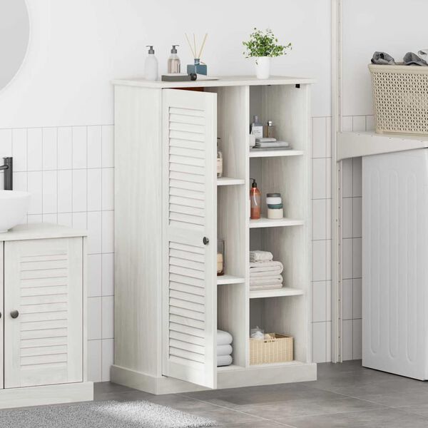 vidaXL Bathroom Cabinet VIGO White and Antique White 68 x 34 x 110 cm
