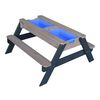 AXI Sand and Water Picnic Table Nick with Umbrella Anthracite and Grey