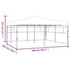 vidaXL Folding Gazebo with 2 Sidewalls 5x5 m Anthracite