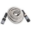 vidaXL Garden Hose with Spray Nozzle Silver 0.6" 22.5 m Stainless Steel
