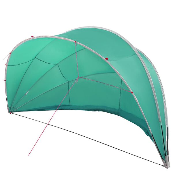 vidaXL Pool Dome Folding Manual Green 546 x 516 x 250 cm